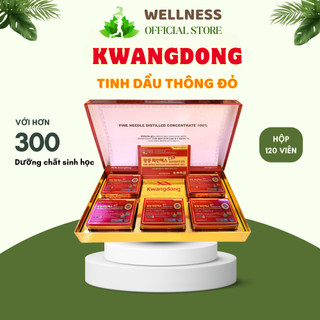 Tinh dầu thông đỏ kwangdong hàn quốc hộp 120 viên chuẩn hàn