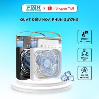 Quạt Phun Sương FUMIHO Dung Tích 600Ml, Có Chế Độ Hẹn Giờ Thông Minh Tích Hợp Đèn Led 7 Màu 2024