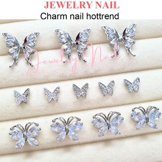Charm bướm đá cao cấp charm bướm nhỏ cao cấp charm nail gắn móng đính móng trang trí móng tay Angela