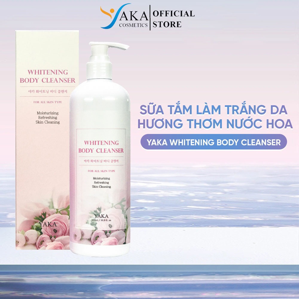 Sữa tắm làm trắng da, hương thơm nước hoa,thơm lâu mùi hương sang trọng quý phái YAKA Whitening Body Cleanser