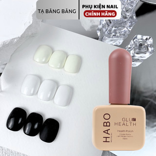 Sơn gel Habo sơn móng tay trắng đen trắng sữa 15ml