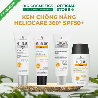 Kem chống nắng heliocare water gel & pigment & mineral & a-r emulsion spf50+ 50ml