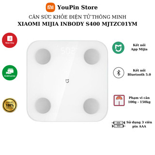 Cân Điện Tử Thông Minh Xiaomi Mijia Body Fat Scale S400 - Bảo hành 3 tháng - Shop Mi YouPin Store