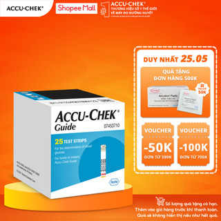 Hộp 25 Que Thử Đường Huyết ACCU-CHEK® Guide