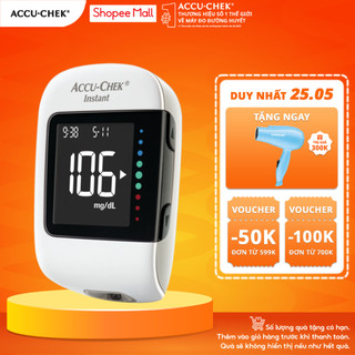 Máy Đo Đường Huyết ACCU-CHEK® Instant Đo Được 4 Loại Mẫu Máu, Có Kết Nối Bluetooth