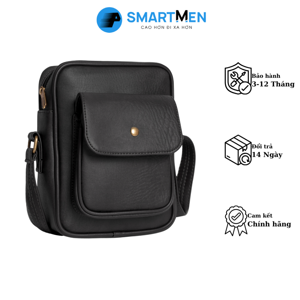 Túi đeo chéo da cao cấp SMARTMEN DCN-44-D