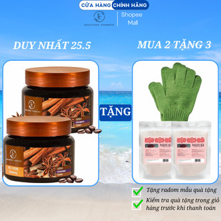 Combo 2 Tẩy Tế Bào Chết  Body Quế Hồi EXCLUSIVE COSMETIC Dung Tích 500g