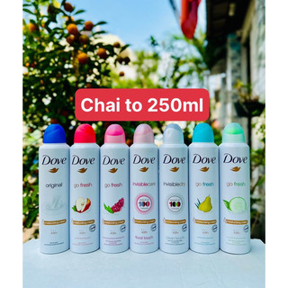 Xịt khử mùi toàn thân dove 250ml