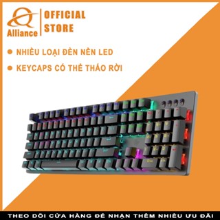 QQLH Store Bàn Phím HP GK100F 104 Phím Chống Xung Đột Bàn Phím Chơi Game Có Đèn Nền Kết Hợp Có Dây