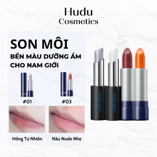 Son Dưỡng Môi Nam - Son Môi Bền Màu Dưỡng Ẩm Cho Nam Giới BlueMan - Hudu Cosmetics