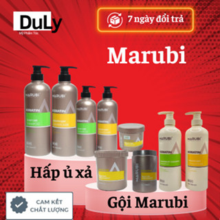 Dầu gội Kem ủ tóc Keratin Marubi dầu gội xả hấp phục hồi mượt tóc 435ml 750ml và 1000ml