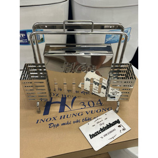 Kệ dao thớt đa năng inox304 - ống đũa -dắt dao- gài thớt inox304
