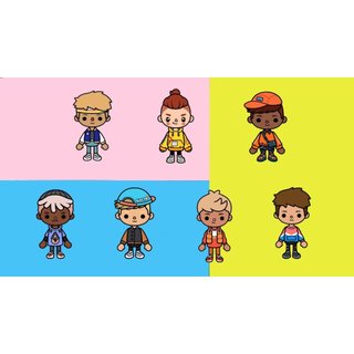 Candy Home Quiet Book# Nhân Vật Búp Bê Giấy cute