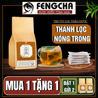  Trà thanh lọc cơ thể, giảm nóng trong Fengcha thanh nhiệt, thải độc gan , dạ dày, thận bịch 30 gói lọc