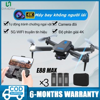Flycam E88 max, Flaycam động cơ không chổi than, Camera HD, Cảm biến tránh va chạm 360 độ