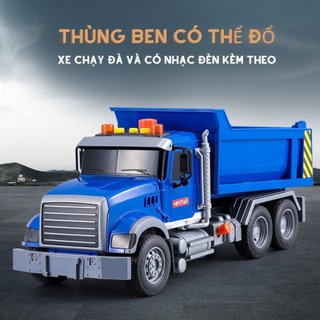 Đồ chơi xe tải xe ben có đèn nhạc