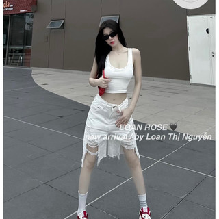 Quần Jeans Ngố Rách