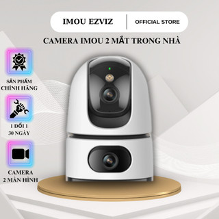 Camera wifi Imou 2 mắt trong nhà, độ phân giải 10MP, xoay 360 độ, đàm thoại 2 chiều, cảnh báo còi hú