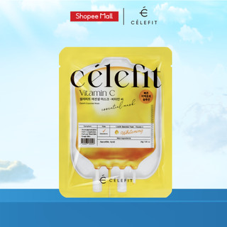 Mặt nạ làm sáng da, mờ thâm celefit essential mask vitamin c 23g