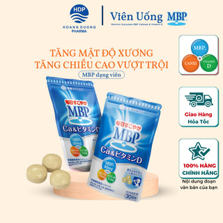 Viên uống Tăng Cường Mật Độ Xương Tăng chiều cao MBP® Nhật Bản Gói 90 viên