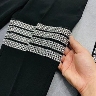 Quần Tây Nam Viền Đá,Quần Âu Nam Vải Tăm Lì Dày Dặn