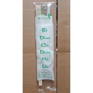 50 bộ Combo 4 trong 1 take away (Đũa, tăm, muỗng, khăn giấy)