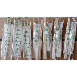 50 bộ Combo 4 trong 1 take away (Đũa, tăm, muỗng, khăn giấy)