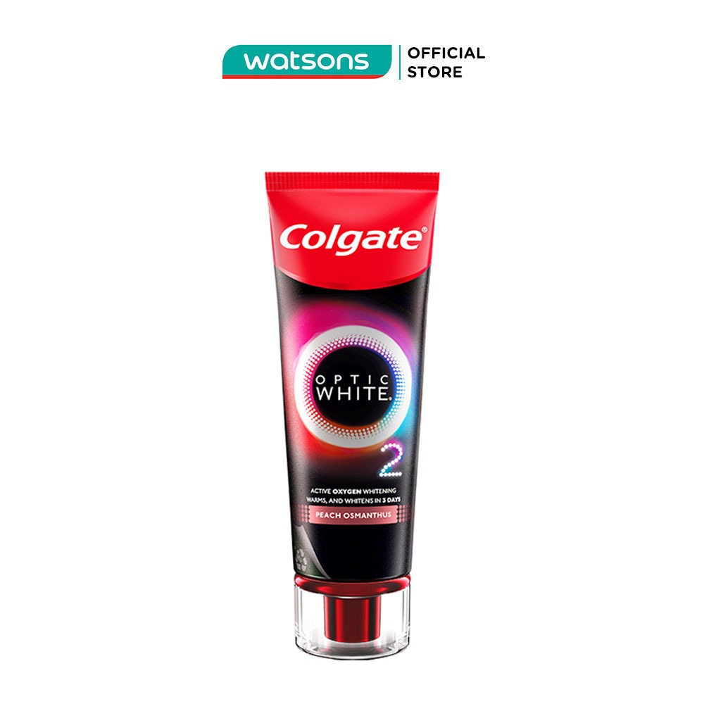 Kem Đánh Răng Colgate Optic White O2 Peach Osmanthus 85g