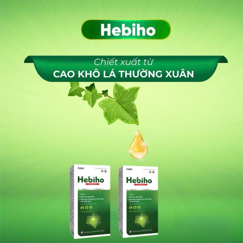 Siro ho gói Hebiho giúp giảm ho, long đờm, giảm đau rát họng, hương vị bắp dễ uống (hộp12gói)