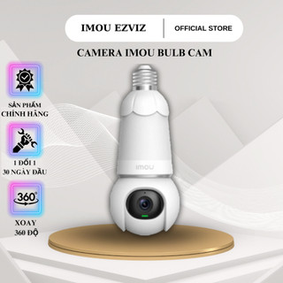 Camera WIFI bóng đèn IMOU Bulb Cam  3K-5MP, xoay 360, đàm thoại 2 chiều, cảnh báo còi hú, ban đêm có màu