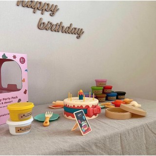 HAAVE BRICKS - SET ĐỒ CHƠI BÁNH SINH NHẬT KÈM ĐẤT NẶN