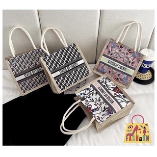 Túi Cói Mini - Vải Canvas nhiều họa tiết xinh xắn