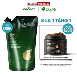 Túi Refill - Dầu gội bưởi Cocoon giúp giảm gãy rụng và làm mềm tóc 500ml thuần chay