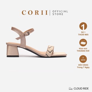 CORII - Giày Sandal Cao Gót Quai Ngang Bản Nhỏ Mũi Vuông Thời Trang và Thoải Mái Nhất - CR6TPIV