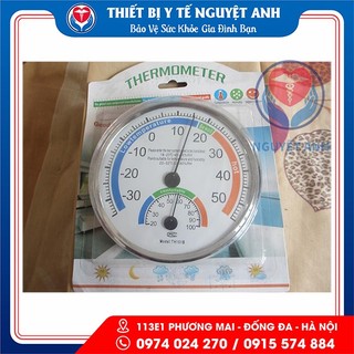 Nhiệt ẩm kế themomter th-101b treo tường, để bàn đo độ ẩm và nhiệt độ