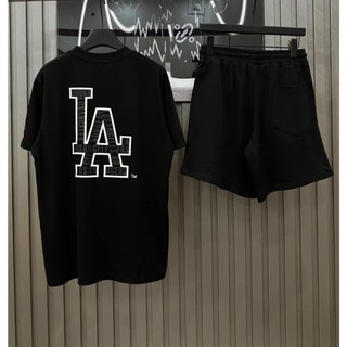 Áo Phông Nam Nữ MLB In Chữ LA Siêu Nét Shopquachanh, Áo Thun Unisex Form Rộng Hottrend 2024