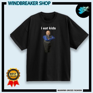 Áo thun local brand I eat kids | Áo oversize meme funny nam nữ unisex