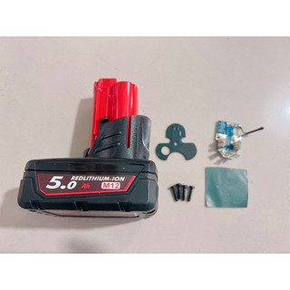 Lktd bn. vỏ, mạch pin milwaukee 12v li-ion, mạch nhận sạc zin.