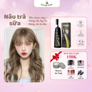 Dầu gội nhuộm tóc màu Trà Sữa Nagi CREAM-COLORED 05 chiết xuất từ thiên nhiên 400ml