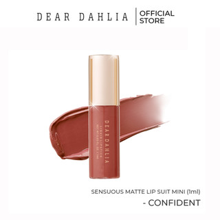 (Quà tặng không bán) Son Kem Lì Mịn Dear Dahlia Sensuous Matte Lip Suit Liquid Lipstick 1ml #confident