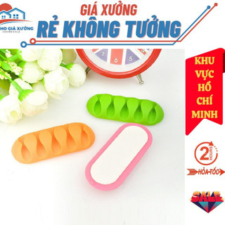  Kẹp Giữ Dây Cáp Bằng Silicone, 5 Khe Phụ Kiện Giữ Dây Sạc, Kẹp Cố Định Tai Nghe Giúp Gọn Gàng, Ngăn Nắp