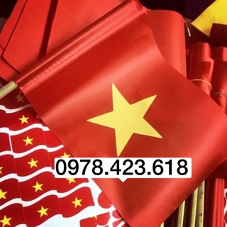 Cờ Vẫy chào mừng, khai giảng, bế giảng,tổng kết,cổ vũ - cờ đỏ sao vàng - cờ tổ quốc cầm tay