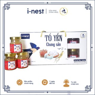 Hộp 6 Hũ Yến Chưng Cao Cấp i-nest 70ml - Phù Hợp Làm Quà Tặng