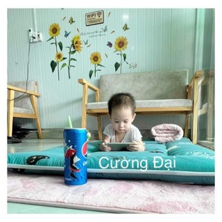 Nệm cho bé sơ sinh mầm non tiểu học TAKARA, Nệm em bé dày chất vải cotton mềm mịn 80x120cm, 80x140cm A7
