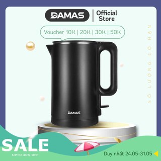 Ấm Đun Nước Siêu Tốc 2 Lớp DAMAS DK7558 - Hàng Chính Hãng