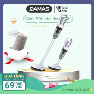 Máy Hút Bụi Cầm Tay Không Dây Sử Dụng Pin Sạc DAMAS Vacuum Cleaner D610W - Hàng Chính Hãng