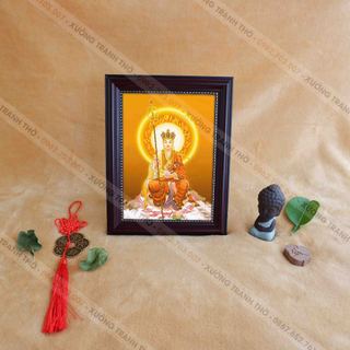Tranh phật địa tạng vương bồ tát để bàn 19.5x25.5cm