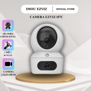 Camera Ezviz H7C,camera 2 mắt trong nhà, xoay 360 theo chuyển động, cảnh báo còi hú, báo động về điện thoại