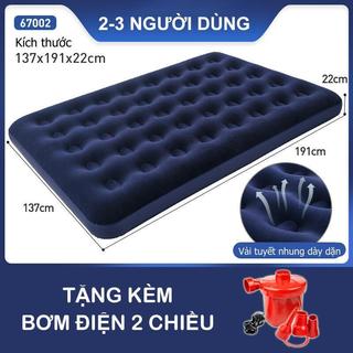 Đệm hơi, nệm hơi giá rẻ TẶNG KÈM BƠM công suất lớn đủ size cho gia đình, du lịch