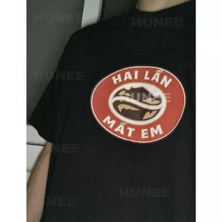  Áo Thun HANA Nam Nữ Form Rộng Cotton Tay Lỡ Unisex  Áo Phông Cổ Tròn Basic Oversize Trend 2024 - Hai Lần Mất Em Anh 